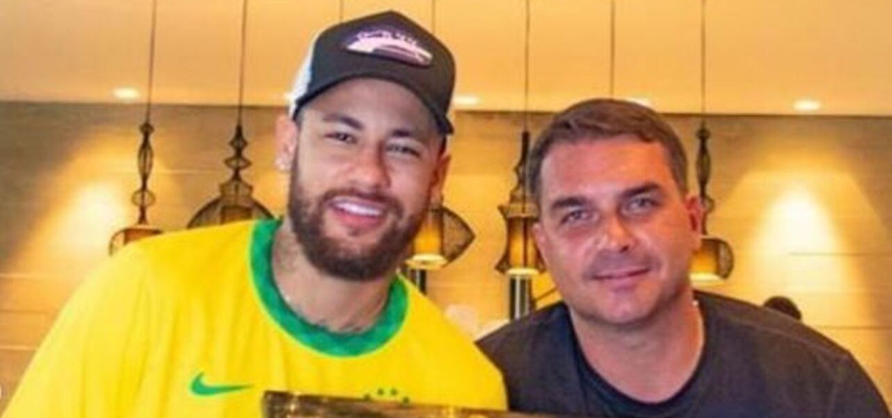 Neymar Jr. e Flávio Bolsonaro