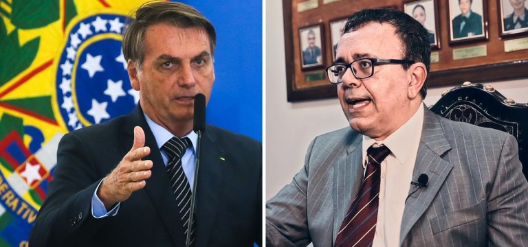 Jair Bolsonaro e o procurador Marcelo Rocha Monteiro
