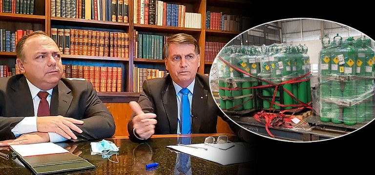 Eduardo Pazuello e Jair Bolsonaro