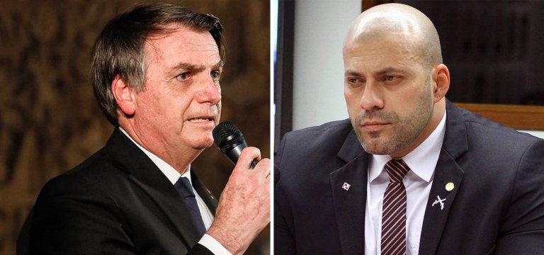 Jair Bolsonaro e Daniel Silveira