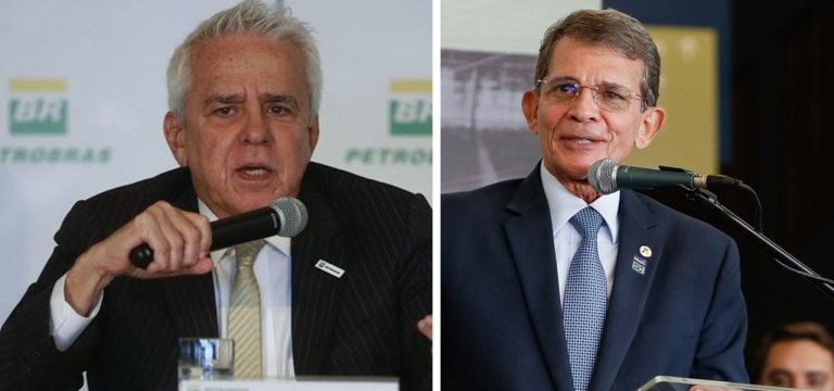 Roberto Castello Branco e Joaquim Silva e Luna