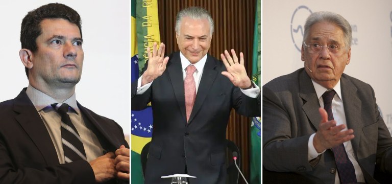 Moro, Temer e FHC (foto: Agência Brasil)