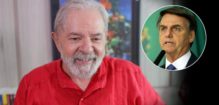 Ex-presidente Luiz Inácio Lula da Silva e Jair Bolsonaro