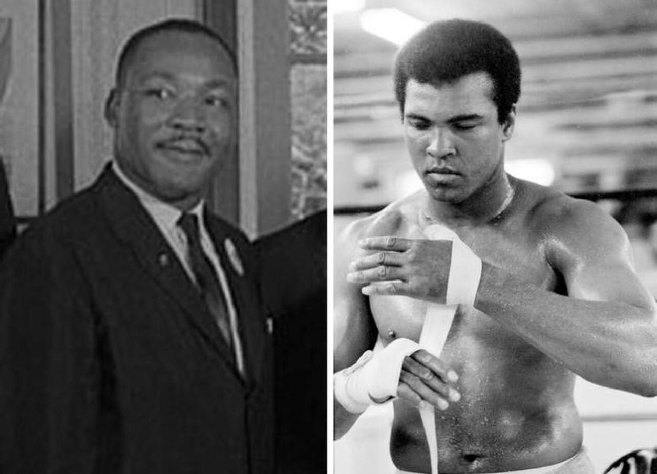 Luther King e Cassius Clay