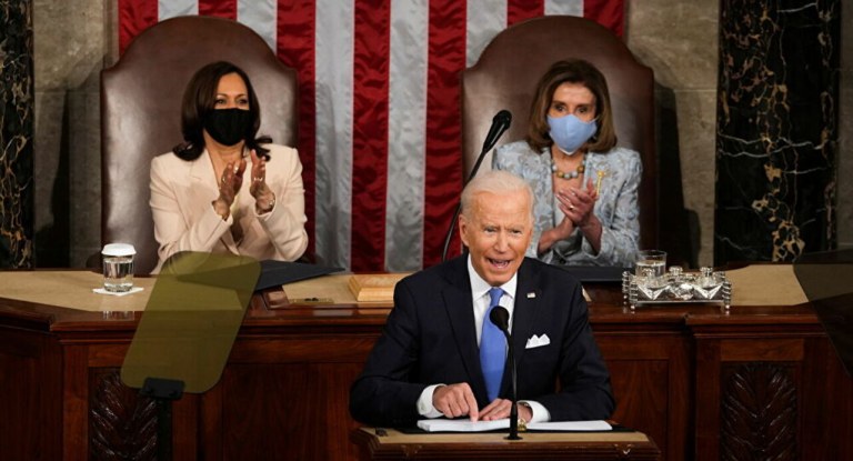 Joe Biden discursa no Congresso dos EUA