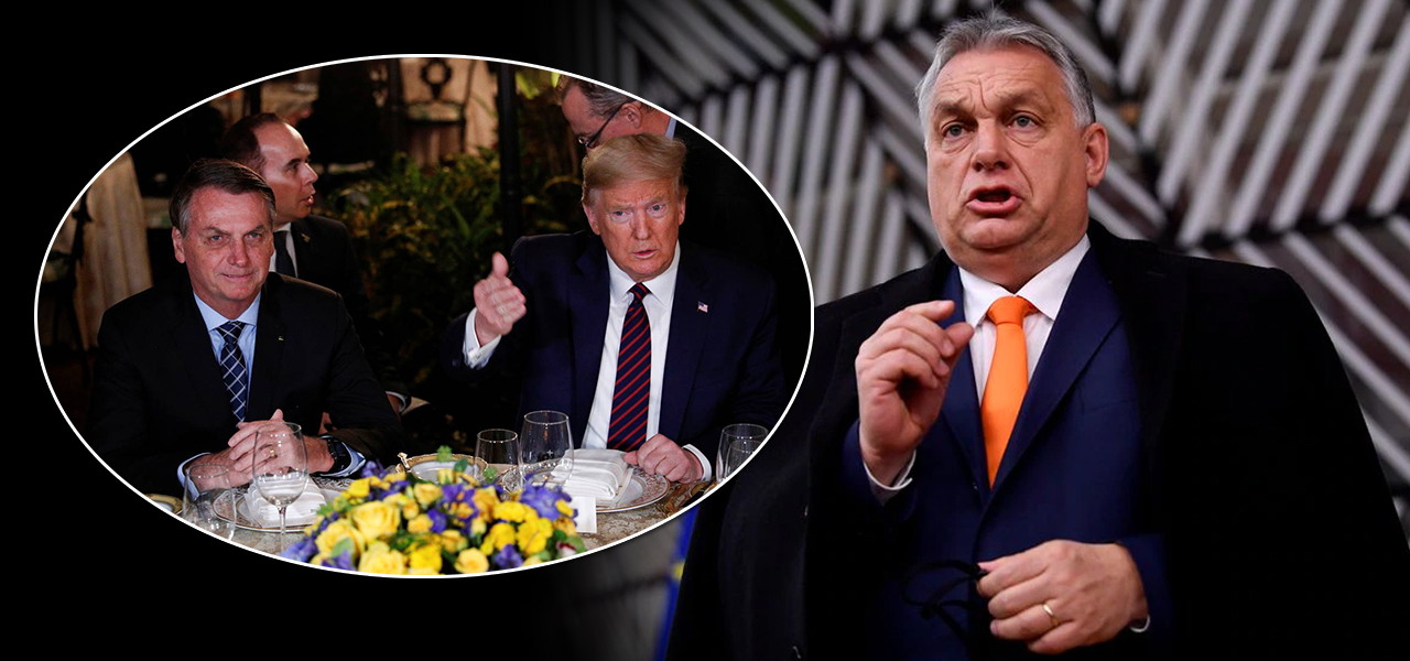 Jair Bolsonaro, Donald Trump e Viktor Orbán