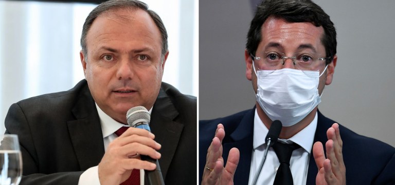 Fabio Wajngarten em depoimento na CPI da Covid no Senado nesta quarta-feira (12)
