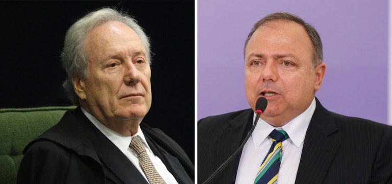 Ricardo Lewandowski e Eduardo Pazuello