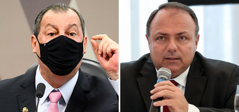 Omar Aziz e Eduardo Pazuello