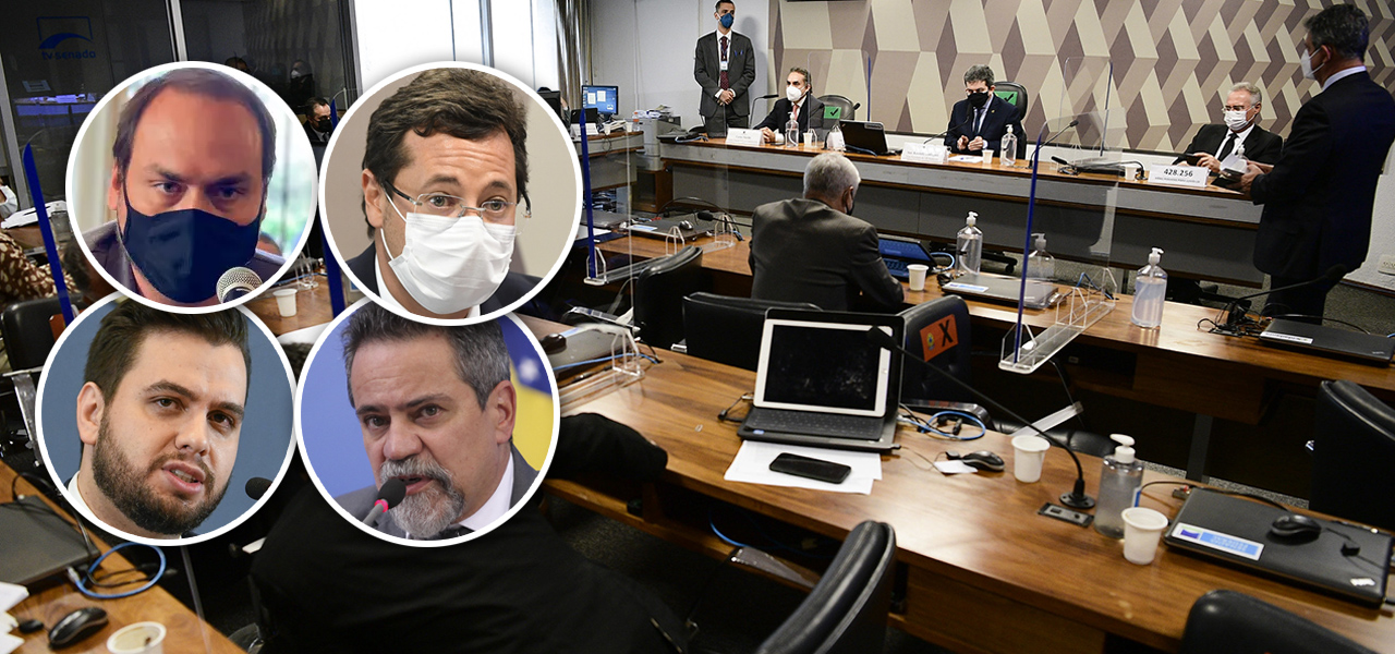 Carlos Bolsonaro, Fabio Wajngarten, Filipe Martons, Elcio Franco e CPI da Pandemia
