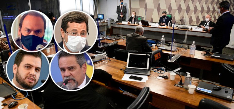 Carlos Bolsonaro, Fabio Wajngarten, Filipe Martons, Elcio Franco e CPI da Pandemia