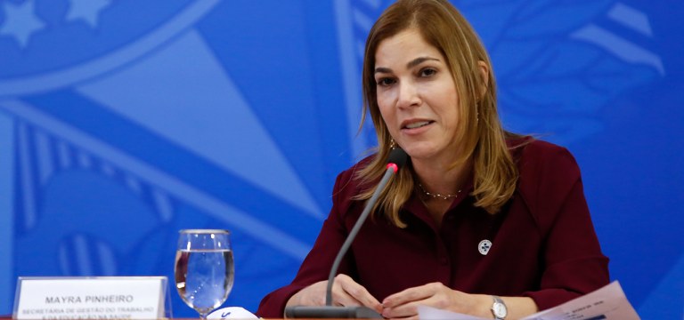 Palavras de Mayra Pinheiro, Secretária de Gestão do Trabalho e da Educação na Saúde do Ministério da Saúde. 15/06/2020