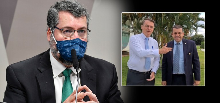 Ernesto Araujo, Bolsonaro e Max Moura
