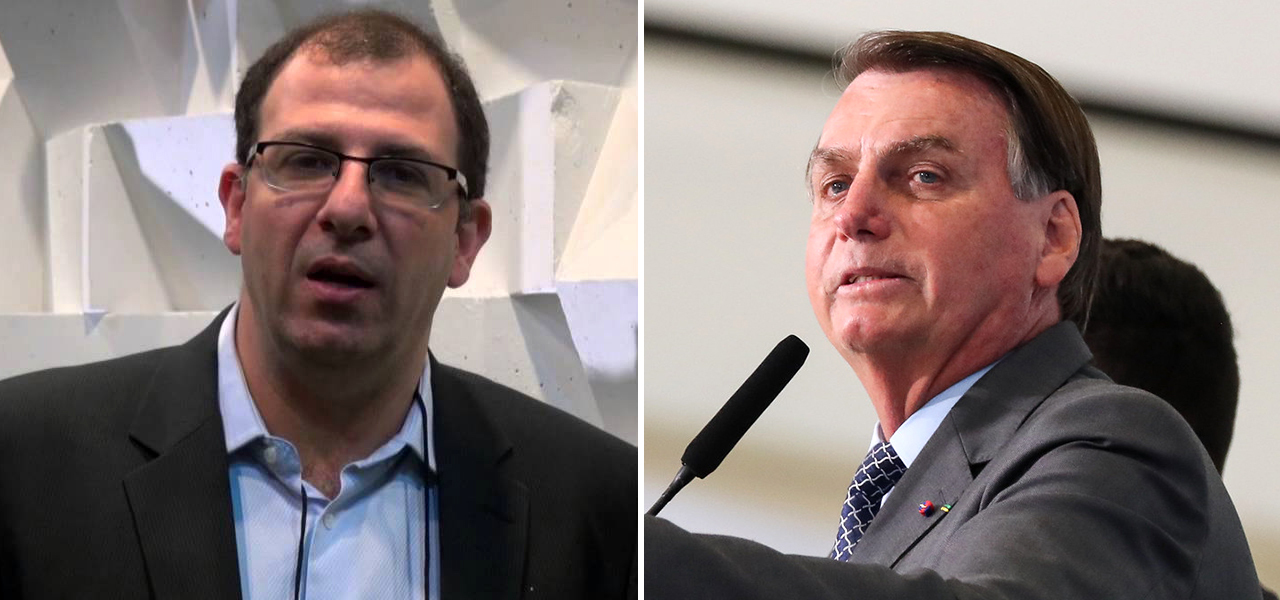Michel Gherman e Jair Bolsonaro