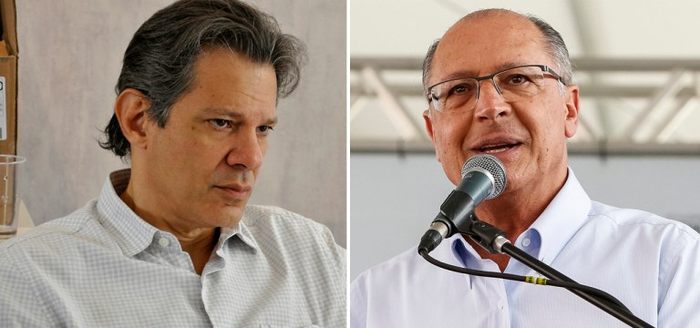 Fernando Haddad e Geraldo Alckmin