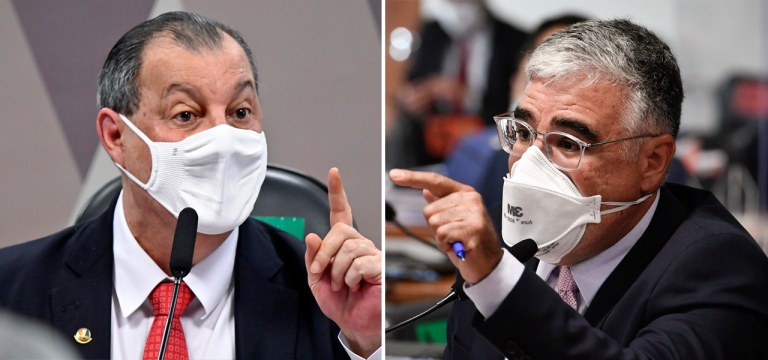 Omar Aziz e Eduardo Girão
