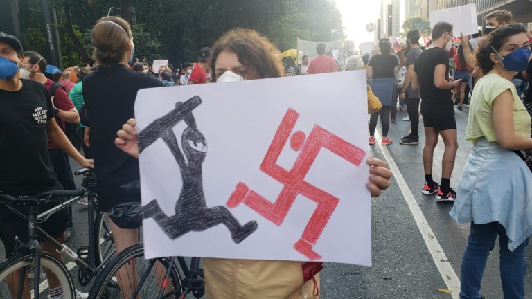 Protesto contra Bolsonaro