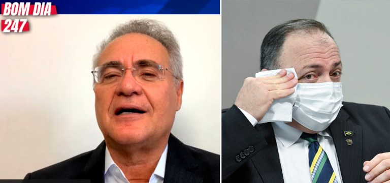 Renan Calheiros e Eduardo Pazuello
