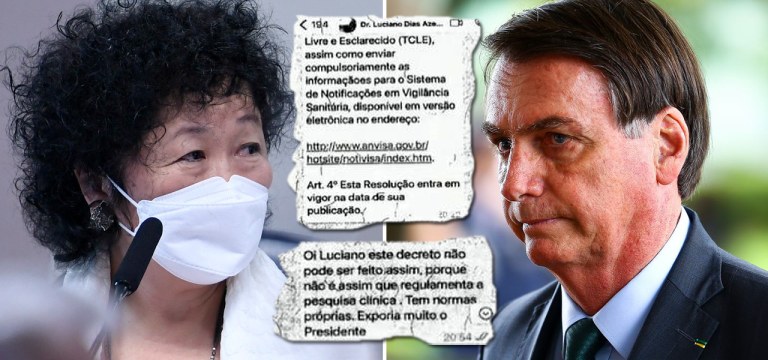 Nise Yamaguchi e Jair Bolsonaro