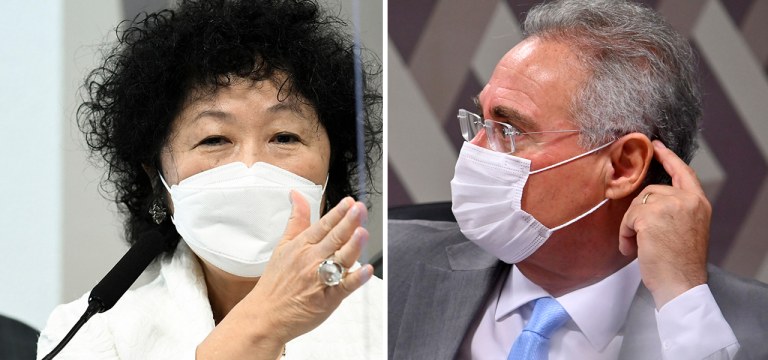 Nise Yamaguchi e Renan Calheiros