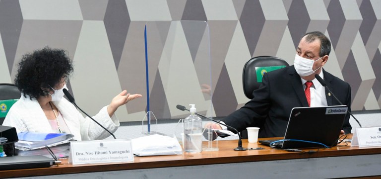 Nise Yamaguchi e Omar Aziz