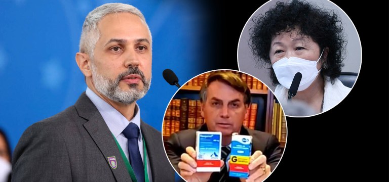 Luciano Dias Azevedo, Jair Bolsonaro e Nise Yamaguchi