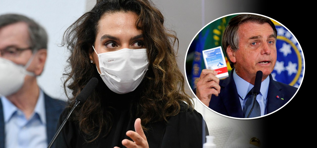 Luana Araújo e Jair Bolsonaro