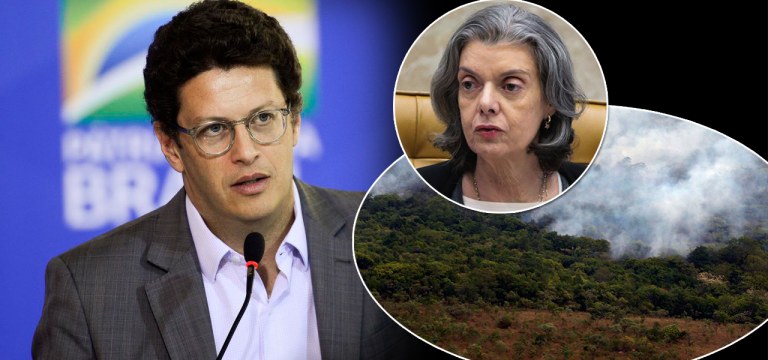 Ricardo Salles e Cármen Lúcia