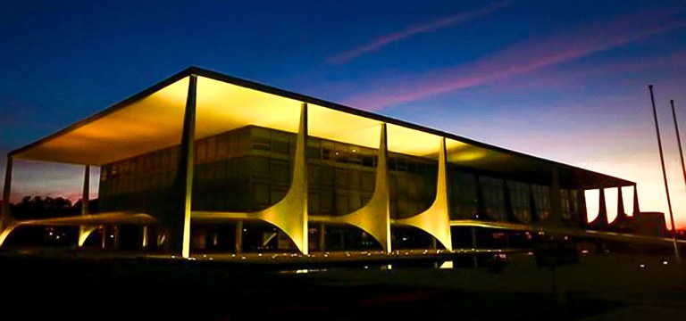Vista do Palácio do Planalto