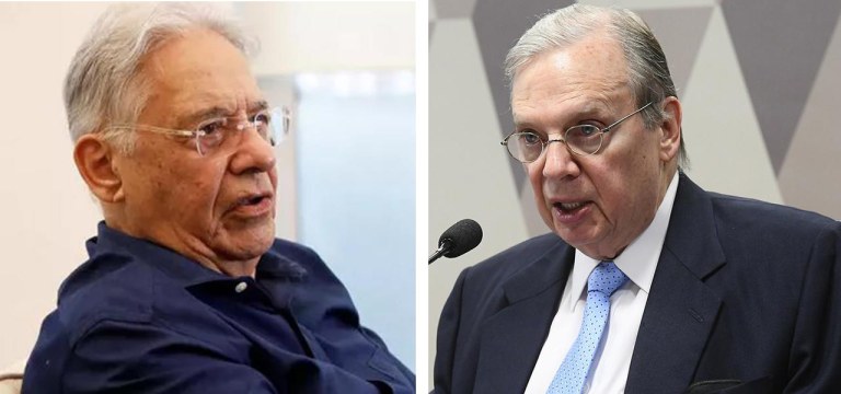 Ex-presidente Fernando Henrique Cardoso e Tasso Jereissati