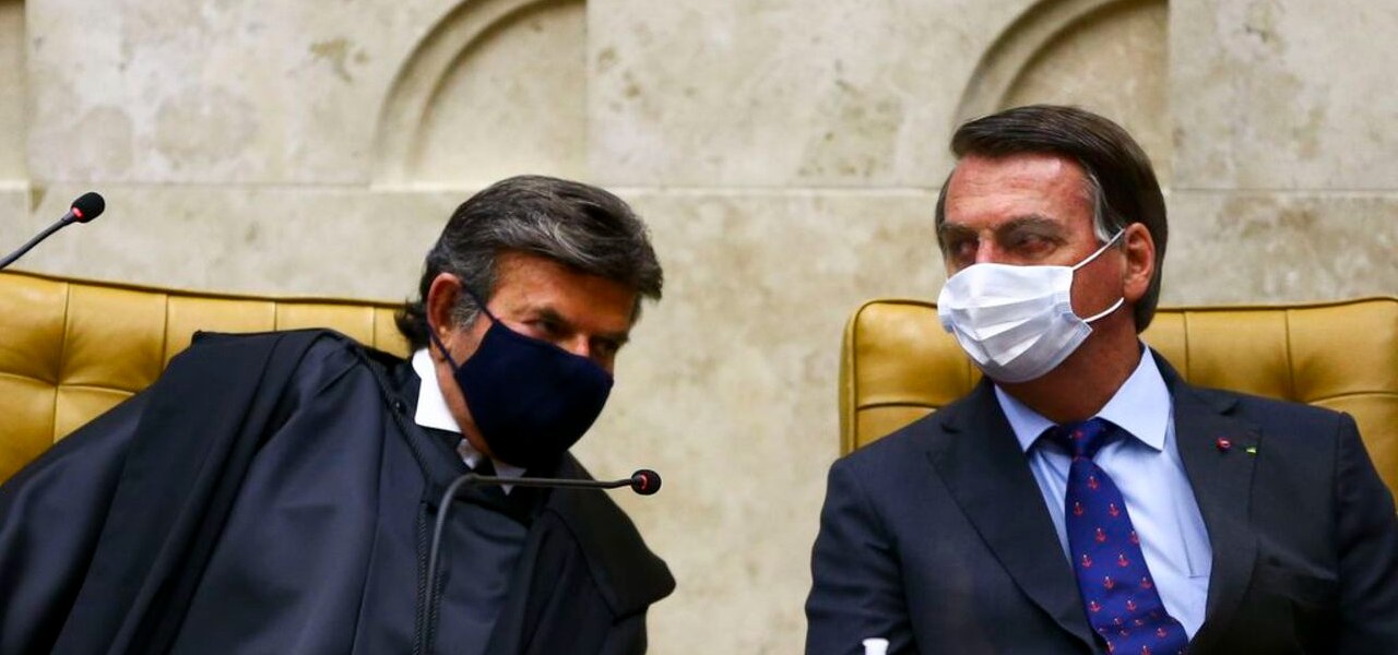 Luiz Fux e Jair Bolsonaro