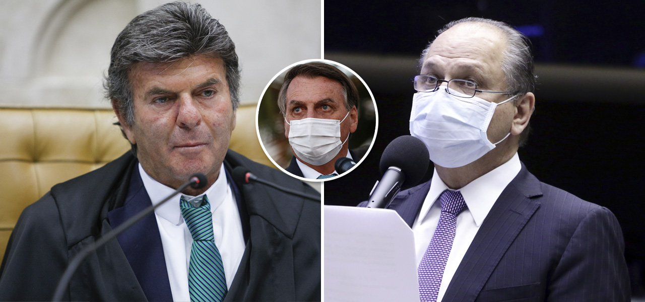 Luiz Fux, Bolsonaro e Ricardo Barros