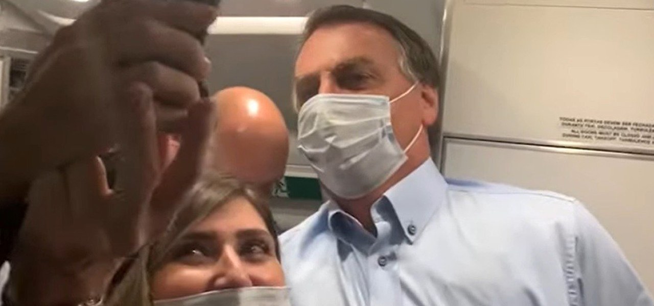 Bolsonaro em voo de Vitória, ES