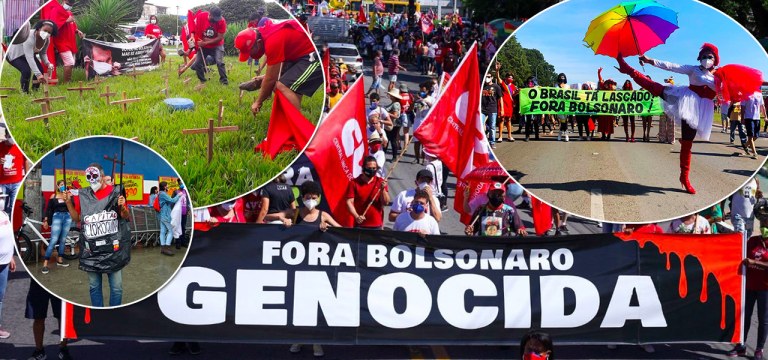 Manifestações por Fora Bolsonaro tomam o Brasil