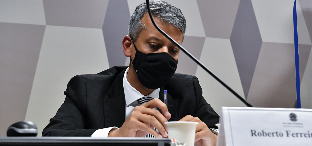 Roberto Dias depõe à CPI da Covid, no Senado