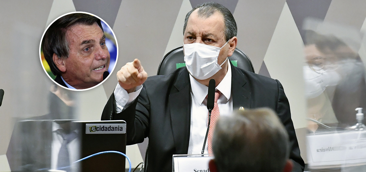 Jair Bolsonaro e Omar Aziz