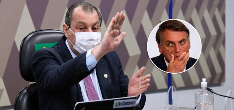 Omar Aziz e Bolsonaro