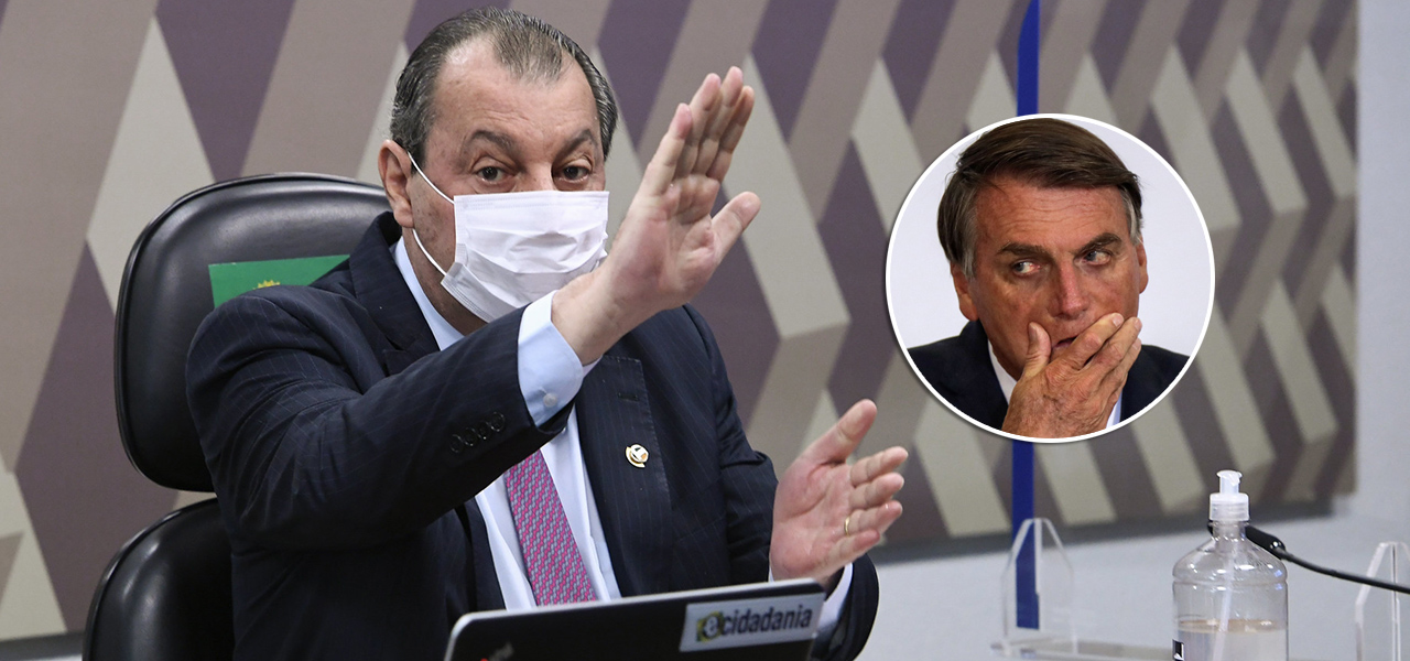 Omar Aziz e Bolsonaro