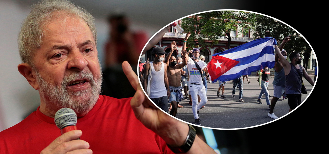 Lula e protesto em Cuba