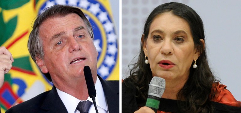 Jair Bolsonaro e Tereza Cruvinel