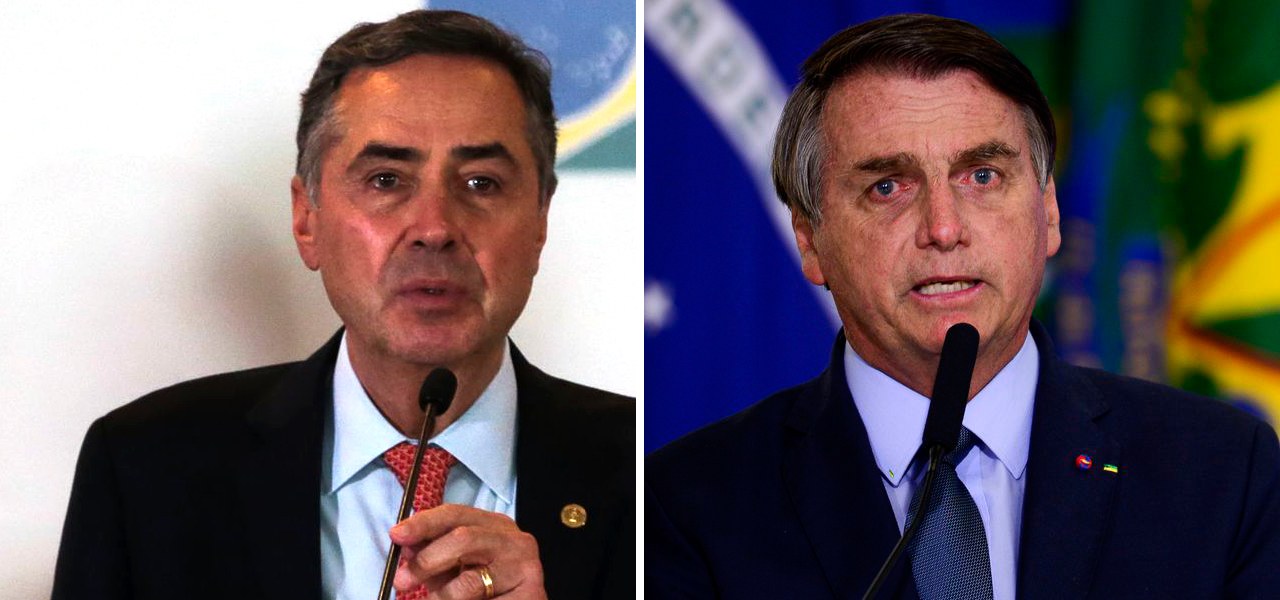 Luís Roberto Barroso e Jair Bolsonaro
