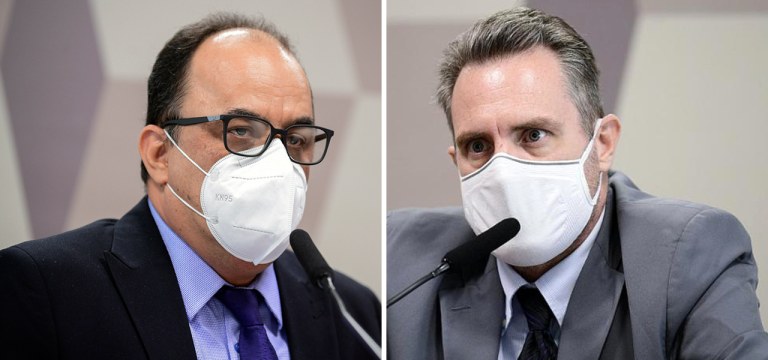 Reverendo Amilton Gomes e Cabo Luiz Paulo Dominghetti na CPI da Covid