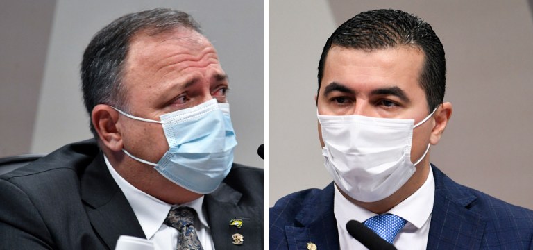 Eduardo Pazuello e Luis Miranda