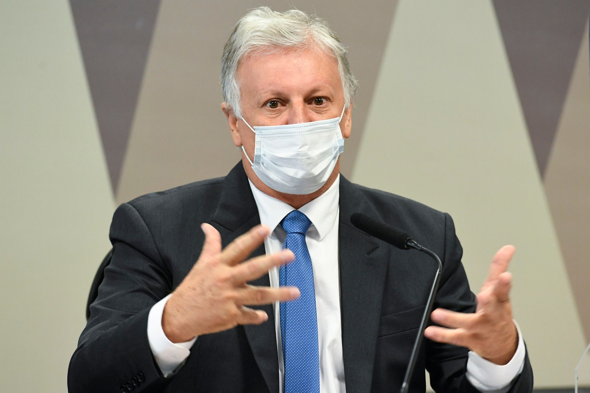 Empresário Airton Soligo depõe à CPI da Covid