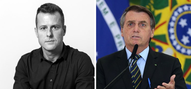 César Calejon e Jair Bolsonaro