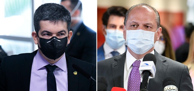 Vice-presidente da CPI da Covid, Randolfe Rodrigues, e o líder do governo na Câmara dos Deputados, Ricardo Barros