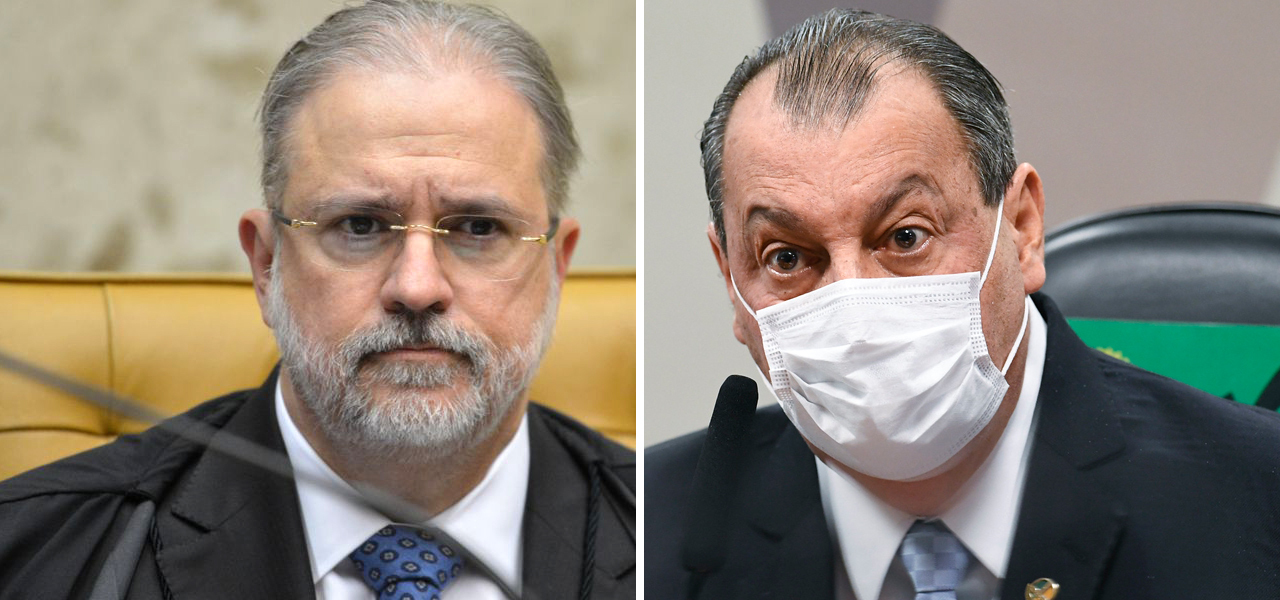 Augusto Aras e Omar Aziz