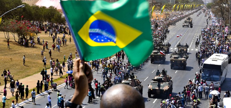 Desfile cívico-militar do 7 de setembro, na Esplanada dos Ministérios, em Brasília.