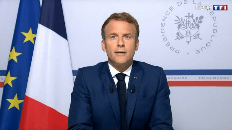O presidente francês Emmanuel Macron fez um discurso nesta segunda sobre a queda de Cabul sob controle dos Talibãs