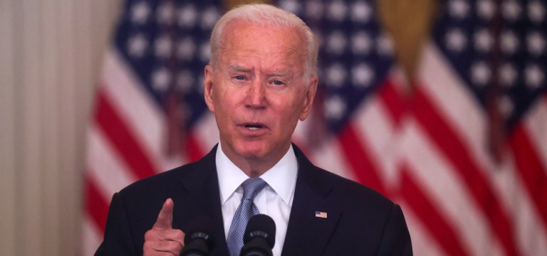 Presidente dos EUA, Joe Biden, faz pronunciamento na Casa Branca